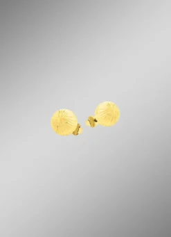 Diamantierte Kugel-Ohrstecker