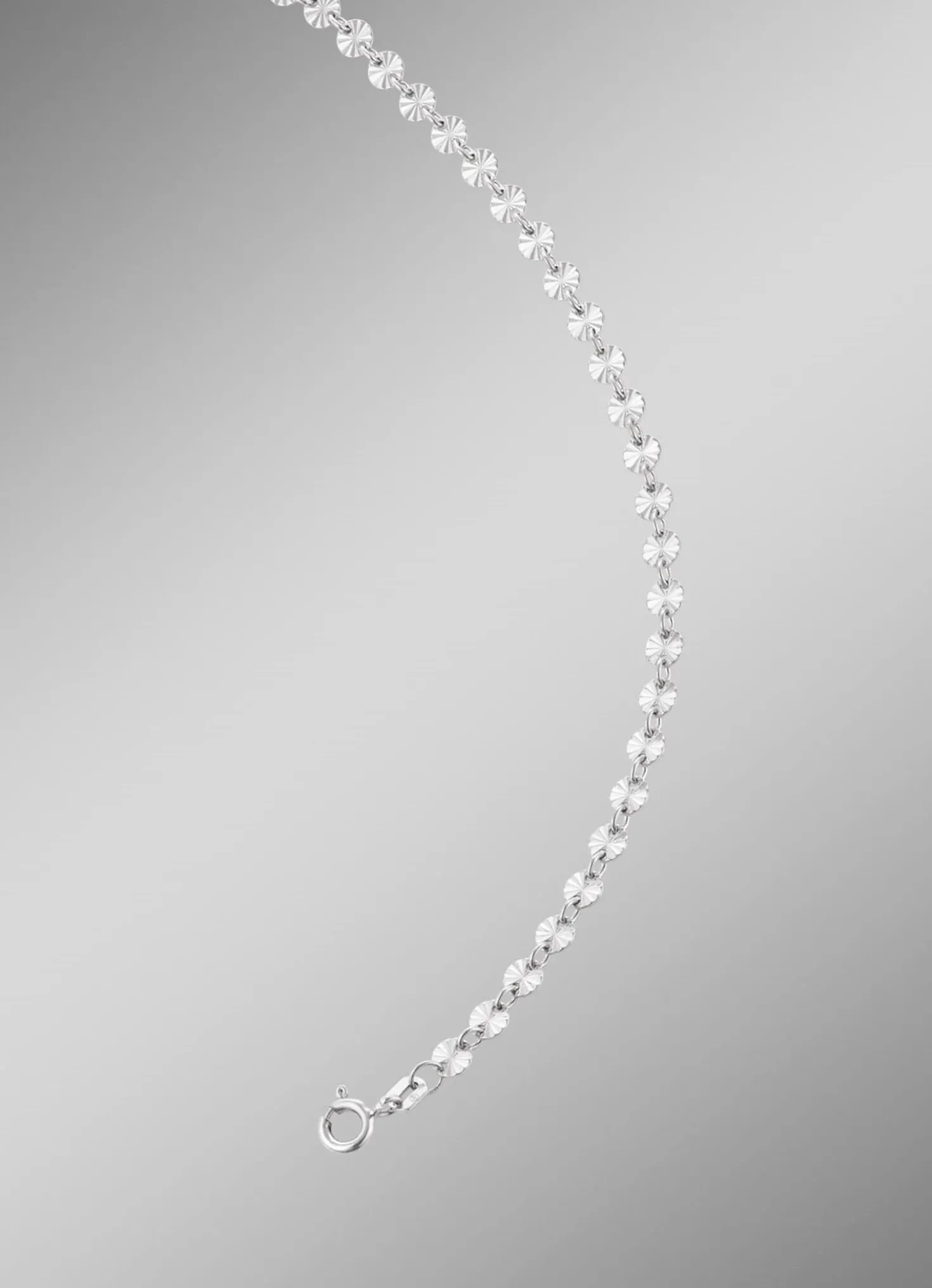 Diamantierte Plättchenkette