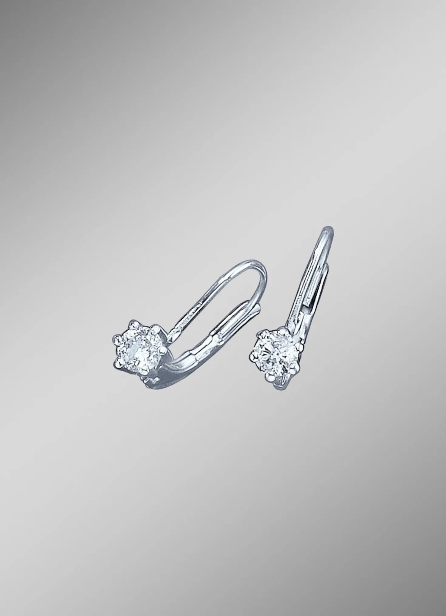Diamant-Ohrringe mit 2 Brillanten