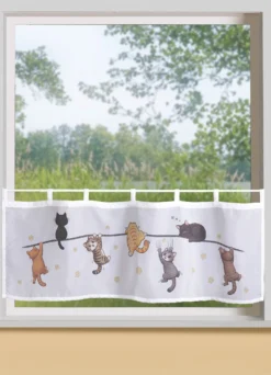 Digitalbedruckter Kurzstore mit Katzenmotiv