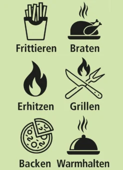 Digitale Heißluft-Fritteuse