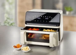 Digitale Heißluftfritteuse mit Touchdisplay
