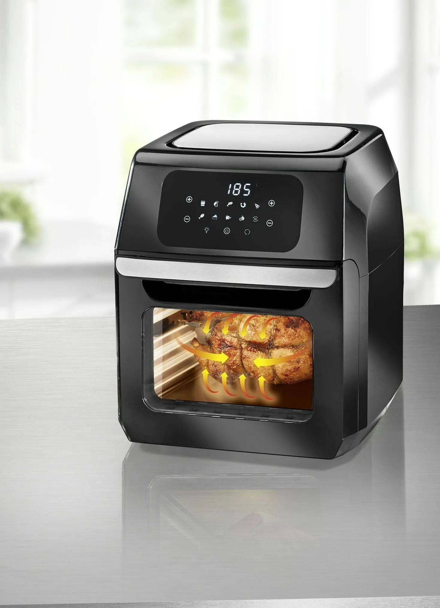 Digitale Heißluft-Fritteuse mit Grillfunktion