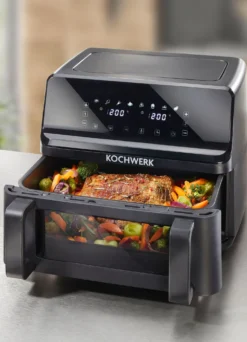 Digitale Heißluftfritteuse mit Touchdisplay