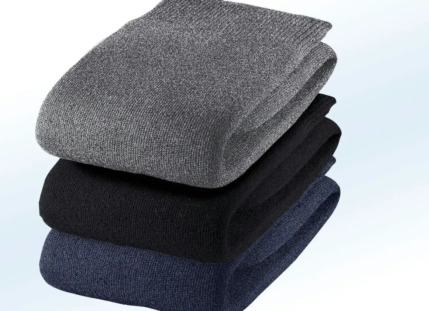 Dreierpack Kniestrümpfe, uni bunt