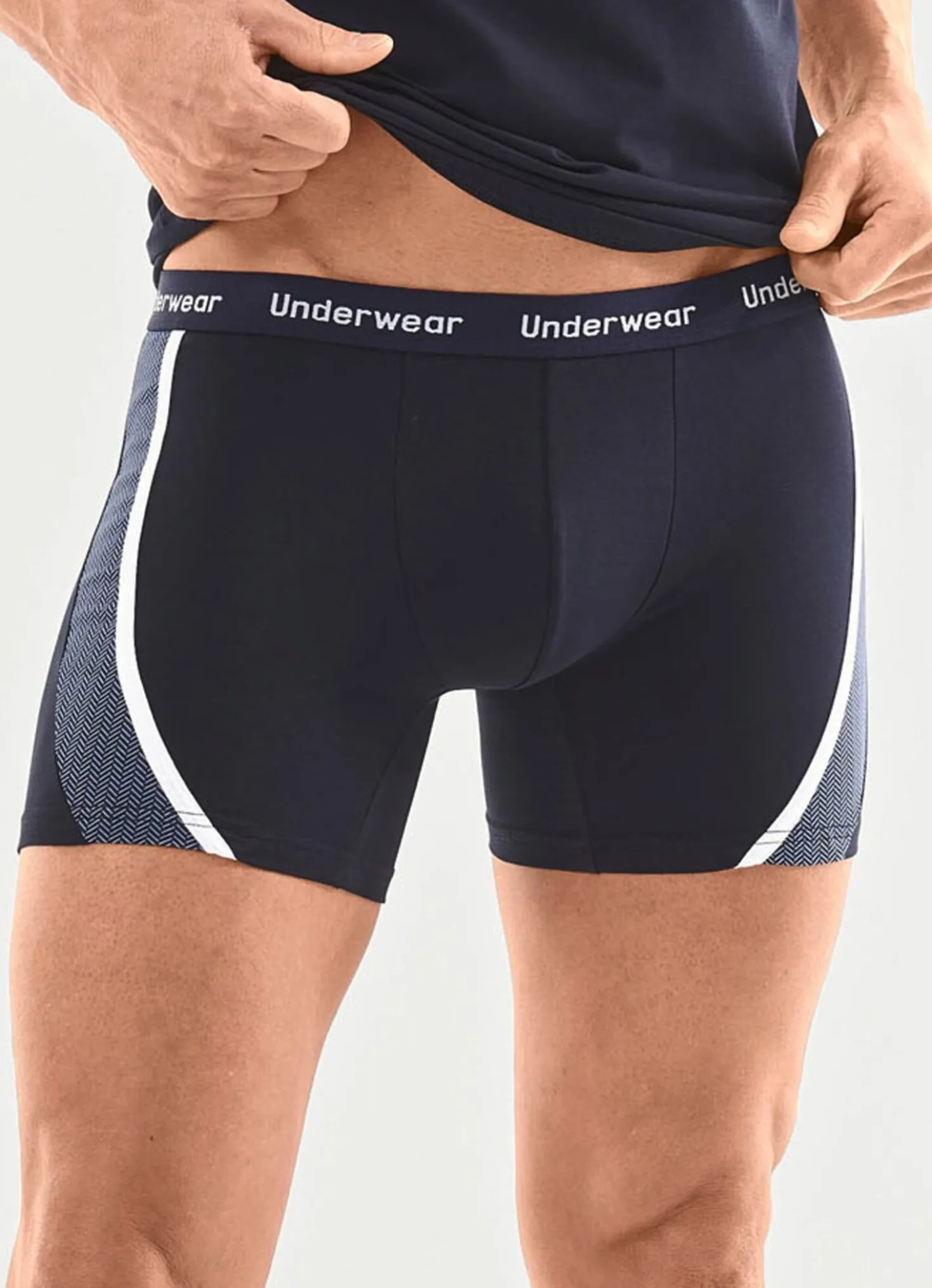 Dreierpack Pants mit bedruckten Einsätzen