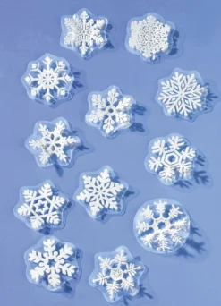 3D-Schneeflocken, 12er-Set