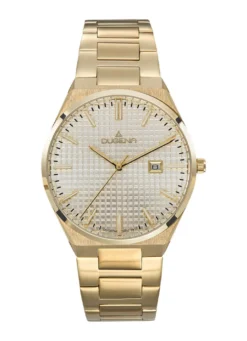 Dugena-Quartz-Herrenuhr mit Edelstahlbandgehäuse