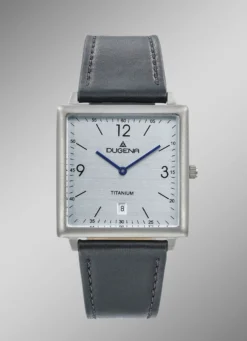 Dugena-Quartz-Herrenuhr mit Titangehäuse