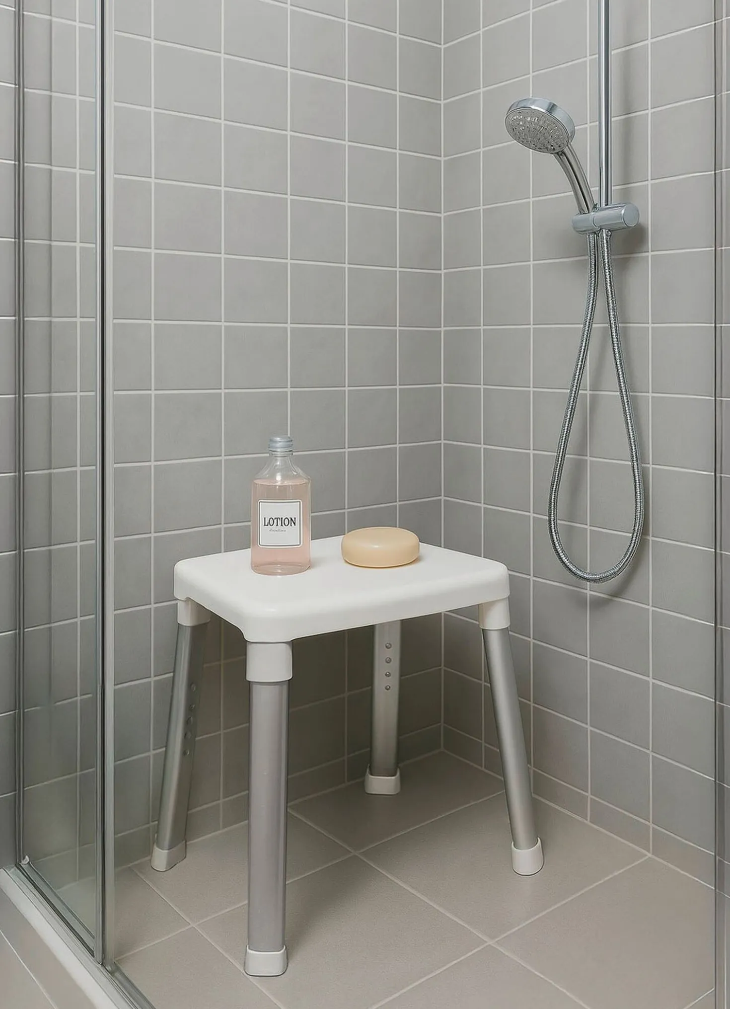 Dusch- und Badehocker mit extra großer Sitzfläche