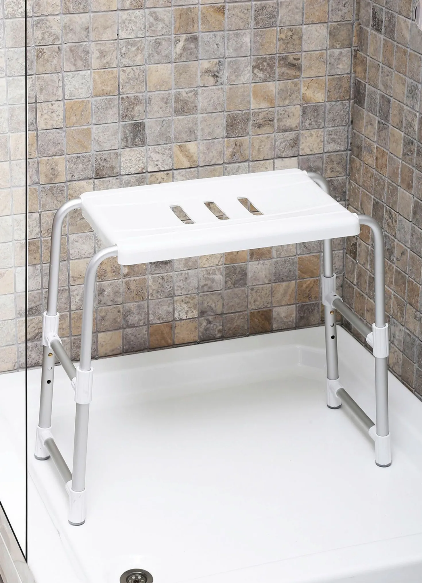 Dusch- und Badehocker mit XXL-Sitzfläche