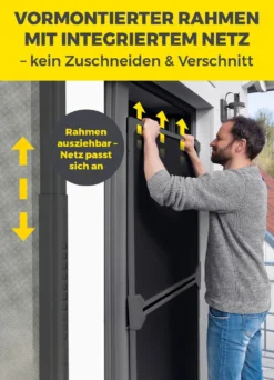 EASYmaxx Insektenschutz-Schwingtür
