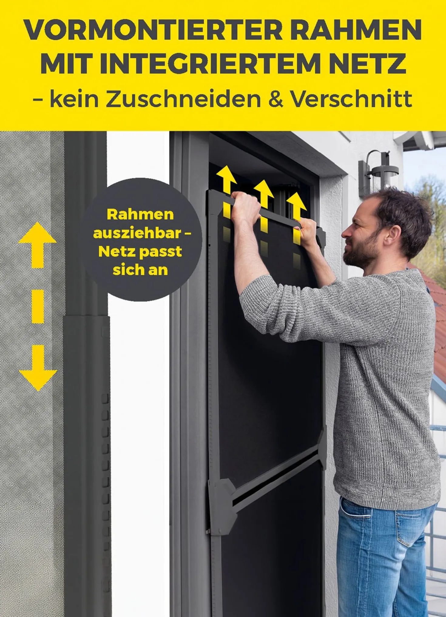 EASYmaxx Insektenschutz-Schwingtür