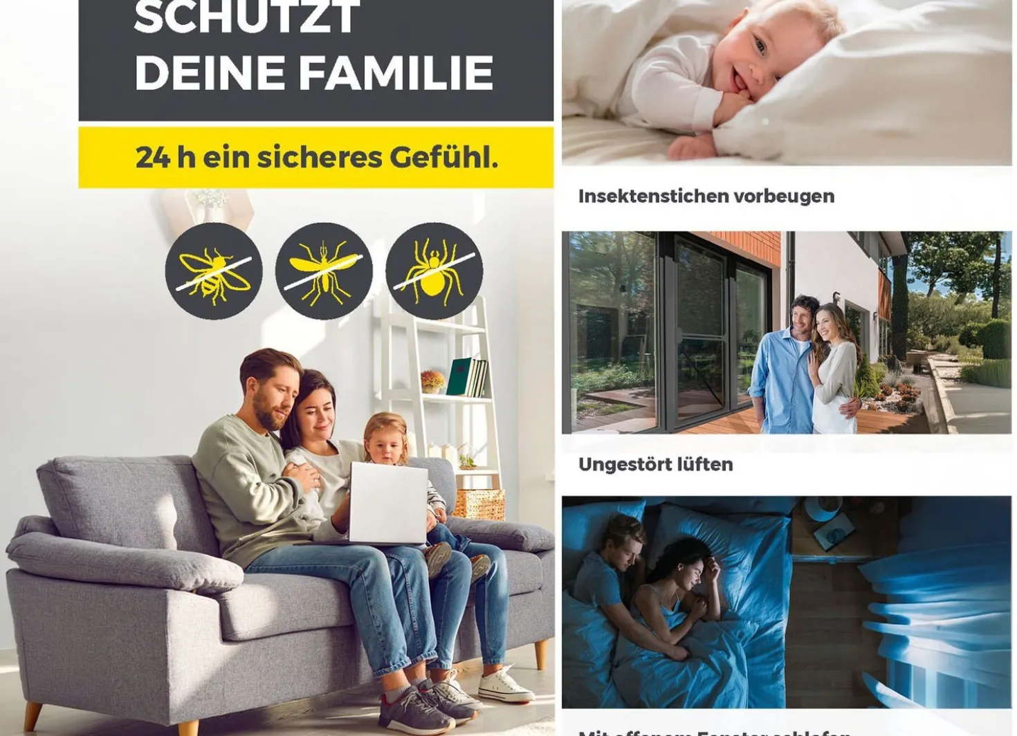EASYmaxx Insektenschutz-Schwingtür