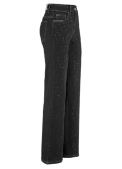 Edel-Jeans mit dekorativer Strasszier