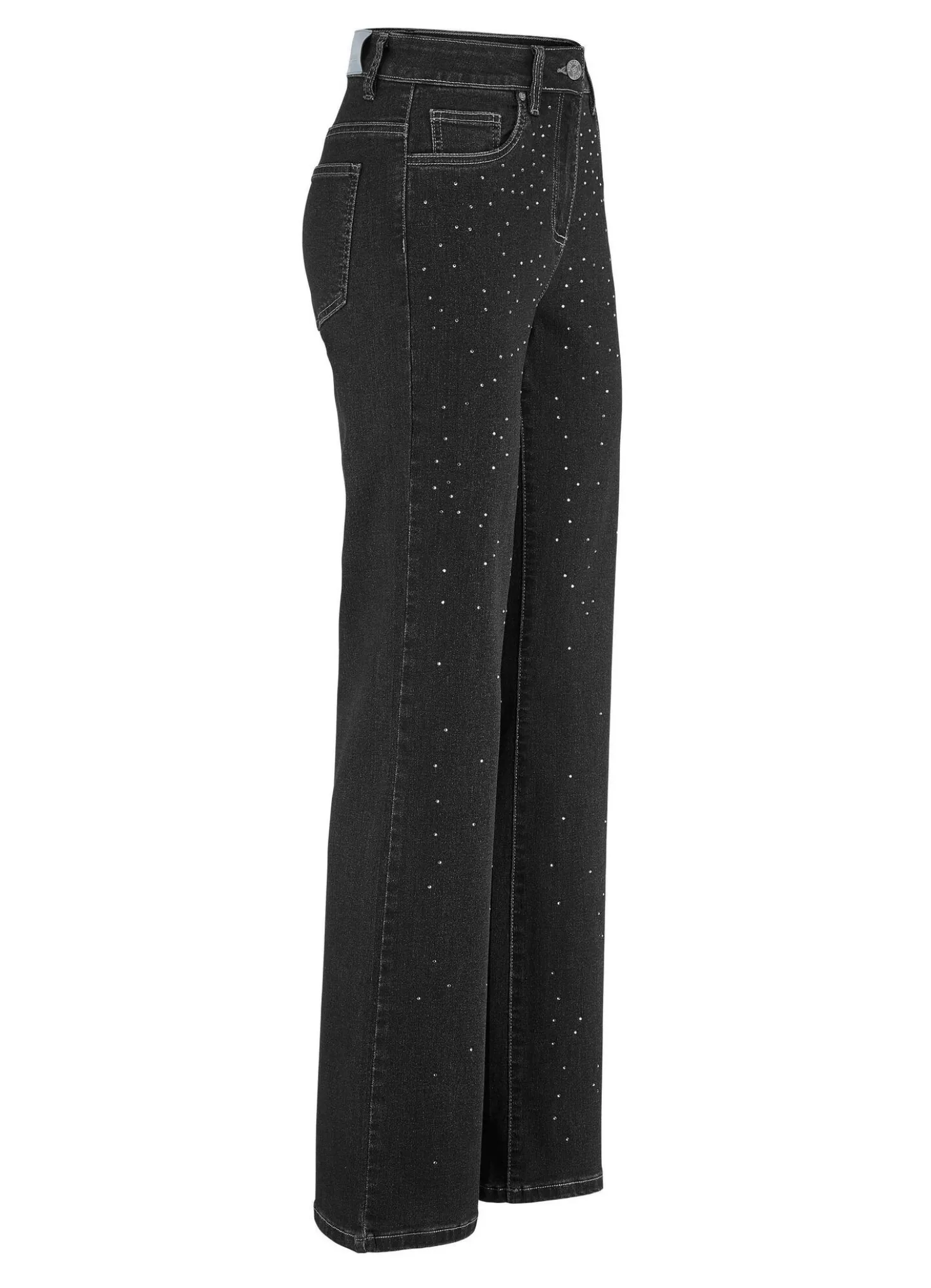 Edel-Jeans mit dekorativer Strasszier