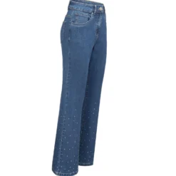 Edeljeans mit dekorativer Strasszier