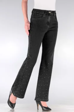 Edeljeans mit dekorativer Strasszier