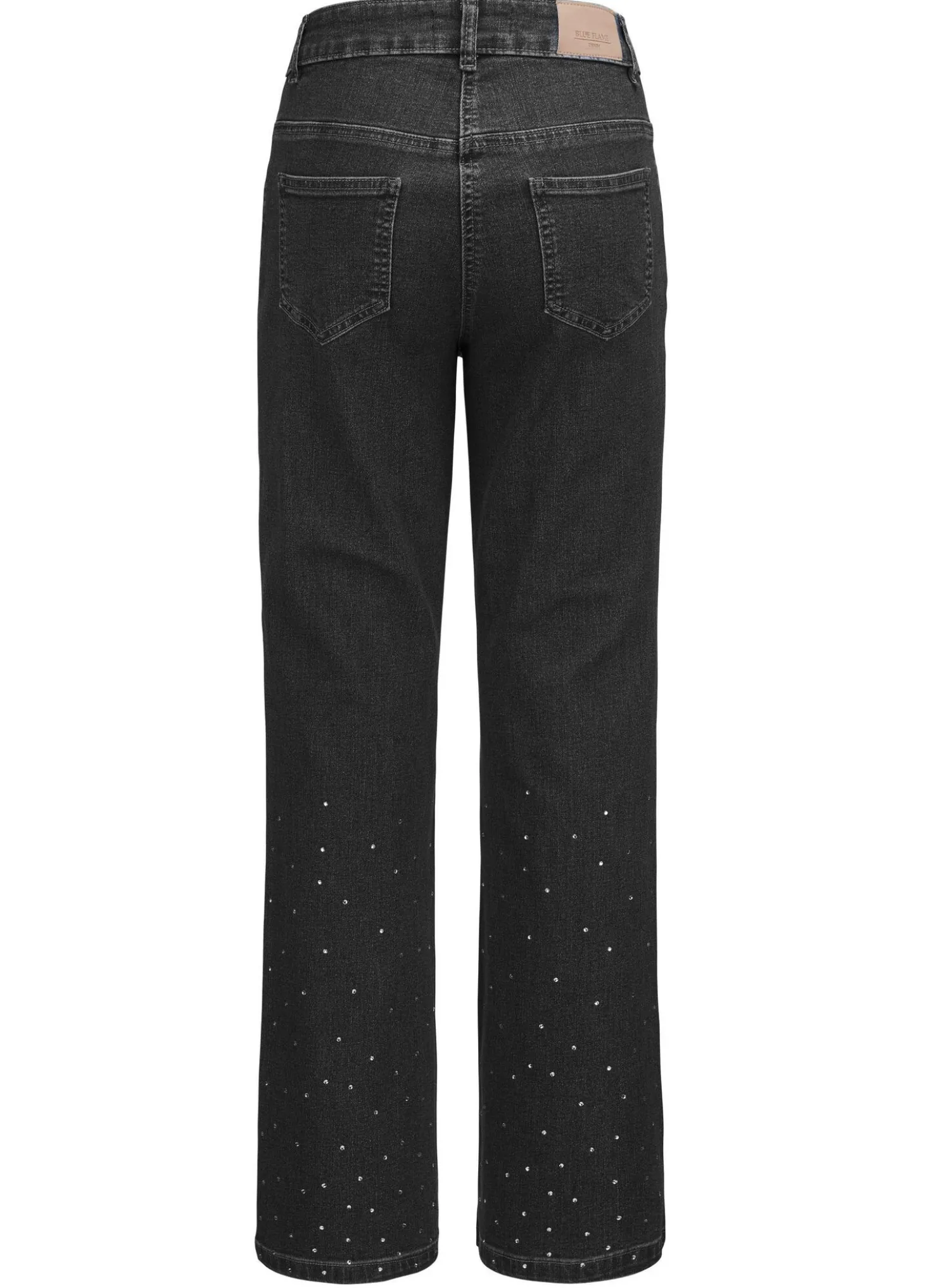 Edeljeans mit dekorativer Strasszier