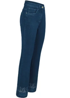 Edeljeans mit Paillettenzier