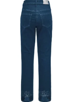 Edeljeans mit Paillettenzier