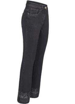 Edeljeans mit Paillettenzier