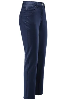 Edeljeans mit Stickerei in 7/8-Länge