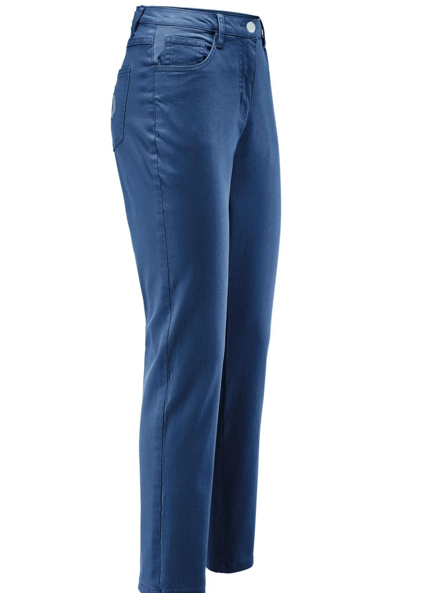 Edeljeans mit Stickerei in 7/8-Länge