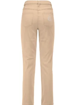 Edeljeans mit Stickerei in 7/8-Länge