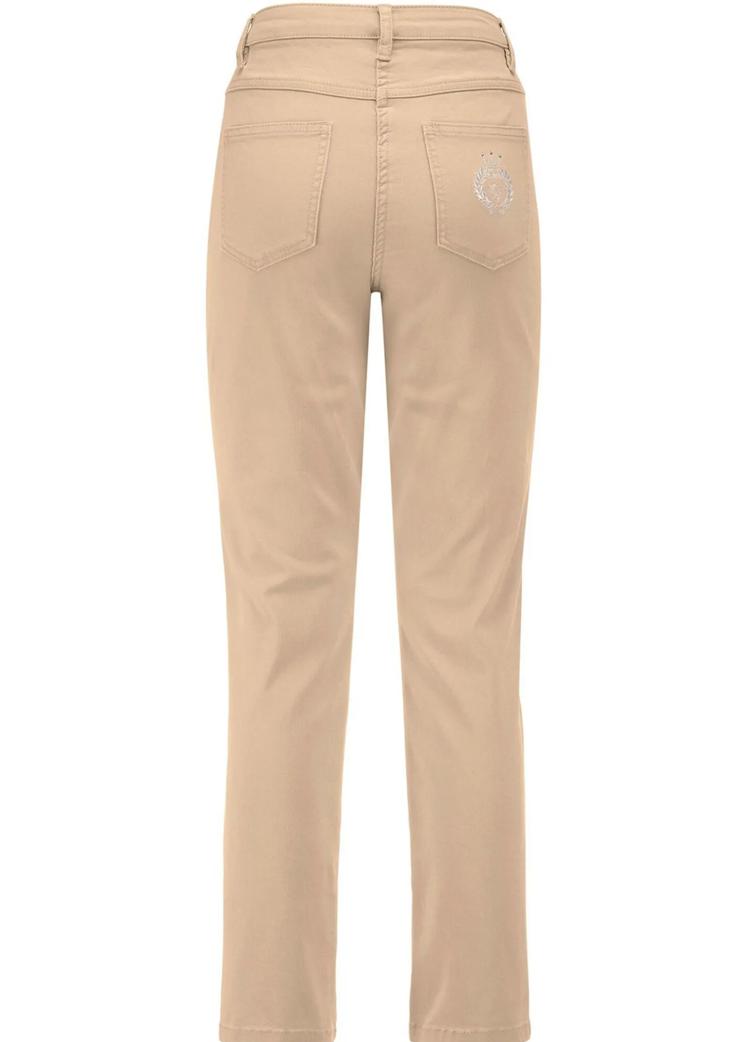 Edeljeans mit Stickerei in 7/8-Länge