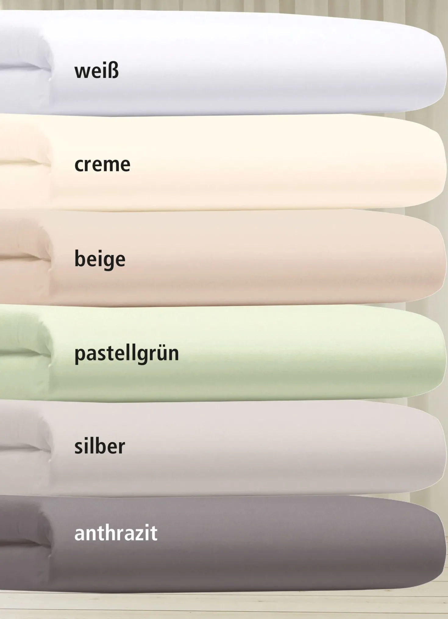 Edel-Satin-Spannbetttücher von Florella