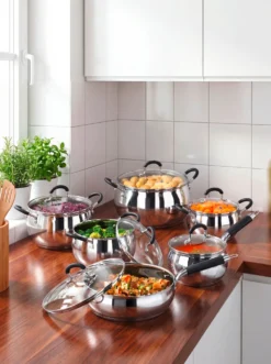 Edelstahl-Topfset zum Hammerpreis