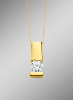 Edler Anhänger in Gelbgold mit Brillant