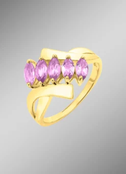 Edler Damenring mit echt Amethyst