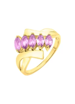 Edler Damenring mit echt Amethyst