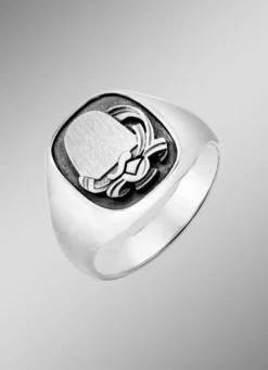 Edler Herrenring aus Silber