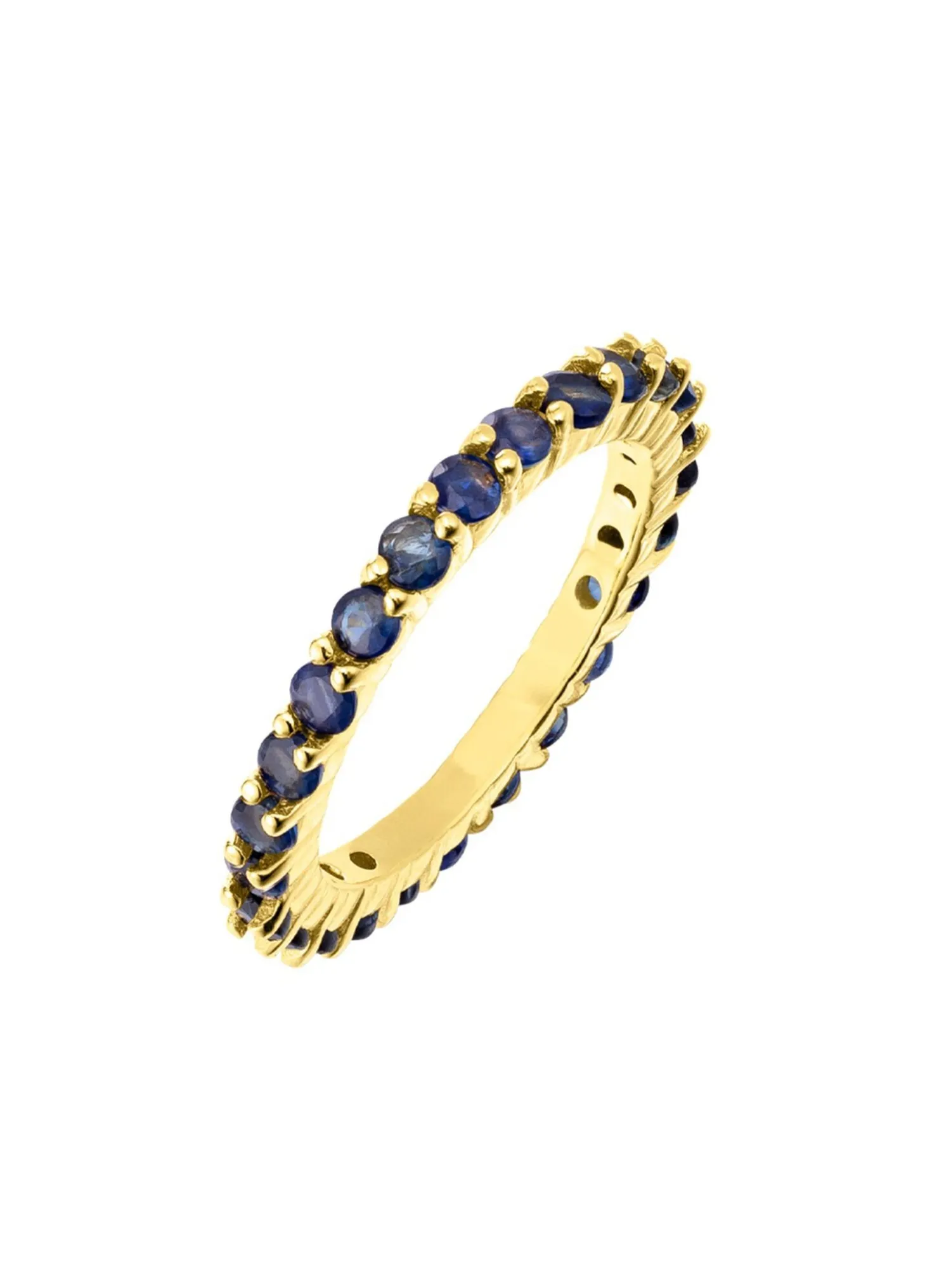 Edler Memoire-Ring mit Safir