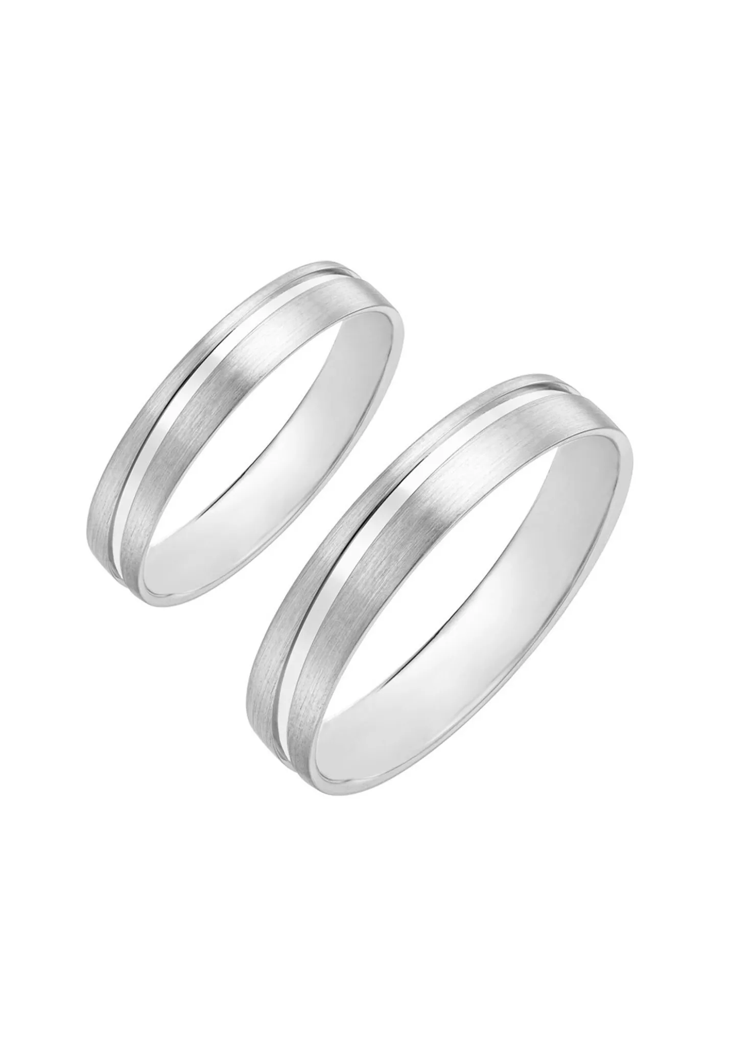 Edler Trauring aus Silber