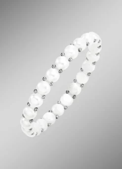 Elastisches Armband mit Süßwasser-Zuchtperlen