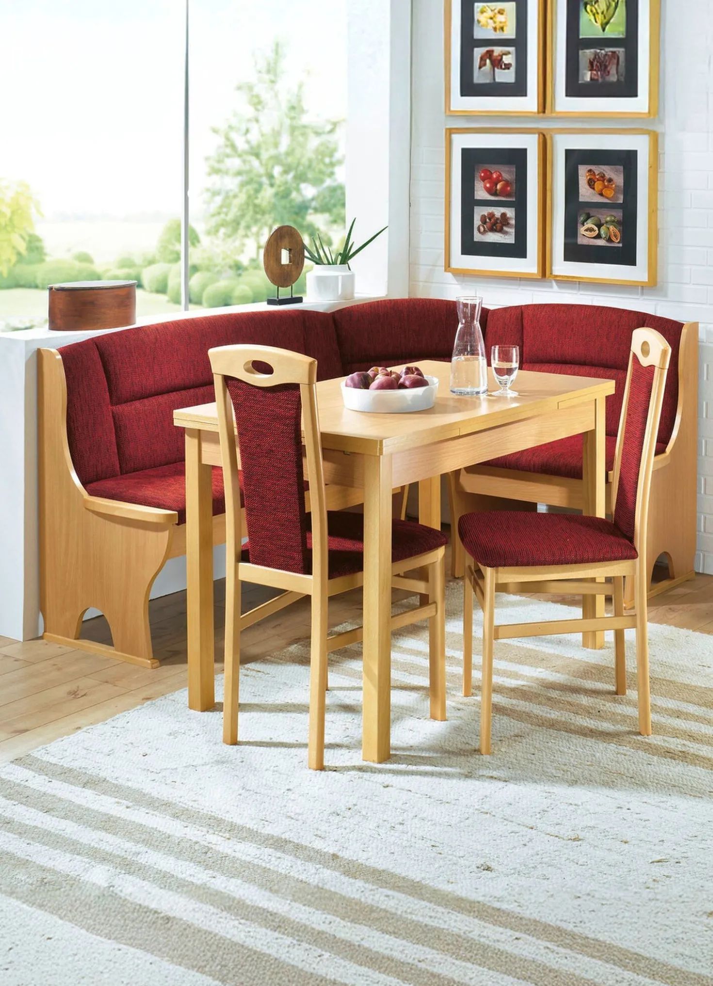 Elegante Eckbankgruppe, 4-teilig
