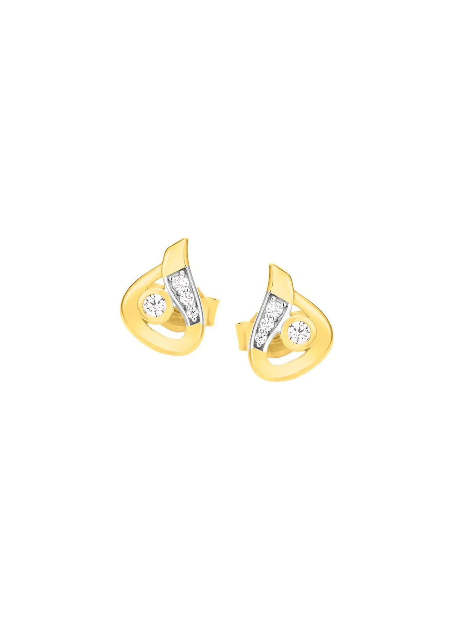Elegante Ohrstecker mit Zirkonia