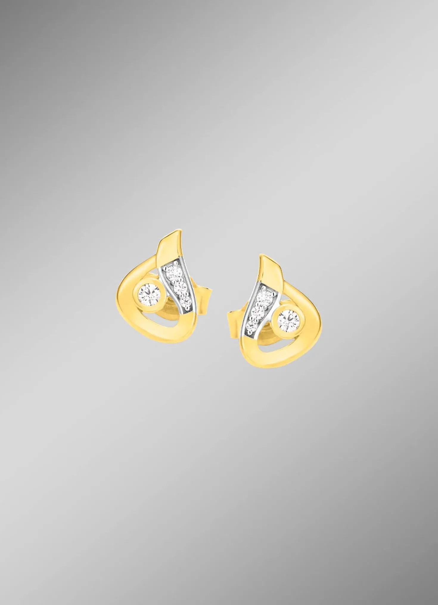 Elegante Ohrstecker mit Zirkonia