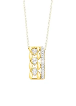 Eleganter Anhänger mit Brillanten und Diamanten