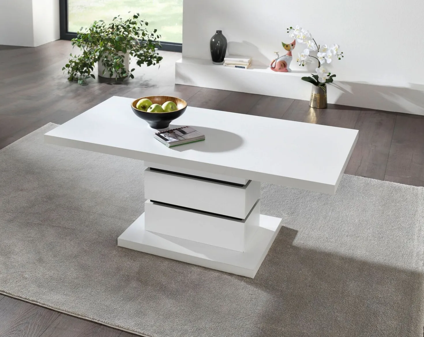 Eleganter Couchtisch mit Marmor-Optik