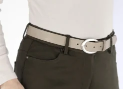 Eleganter Damen-Gürtel, aus Leder, 3 cm breit