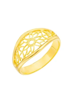 Eleganter Damenring im Blumendesign