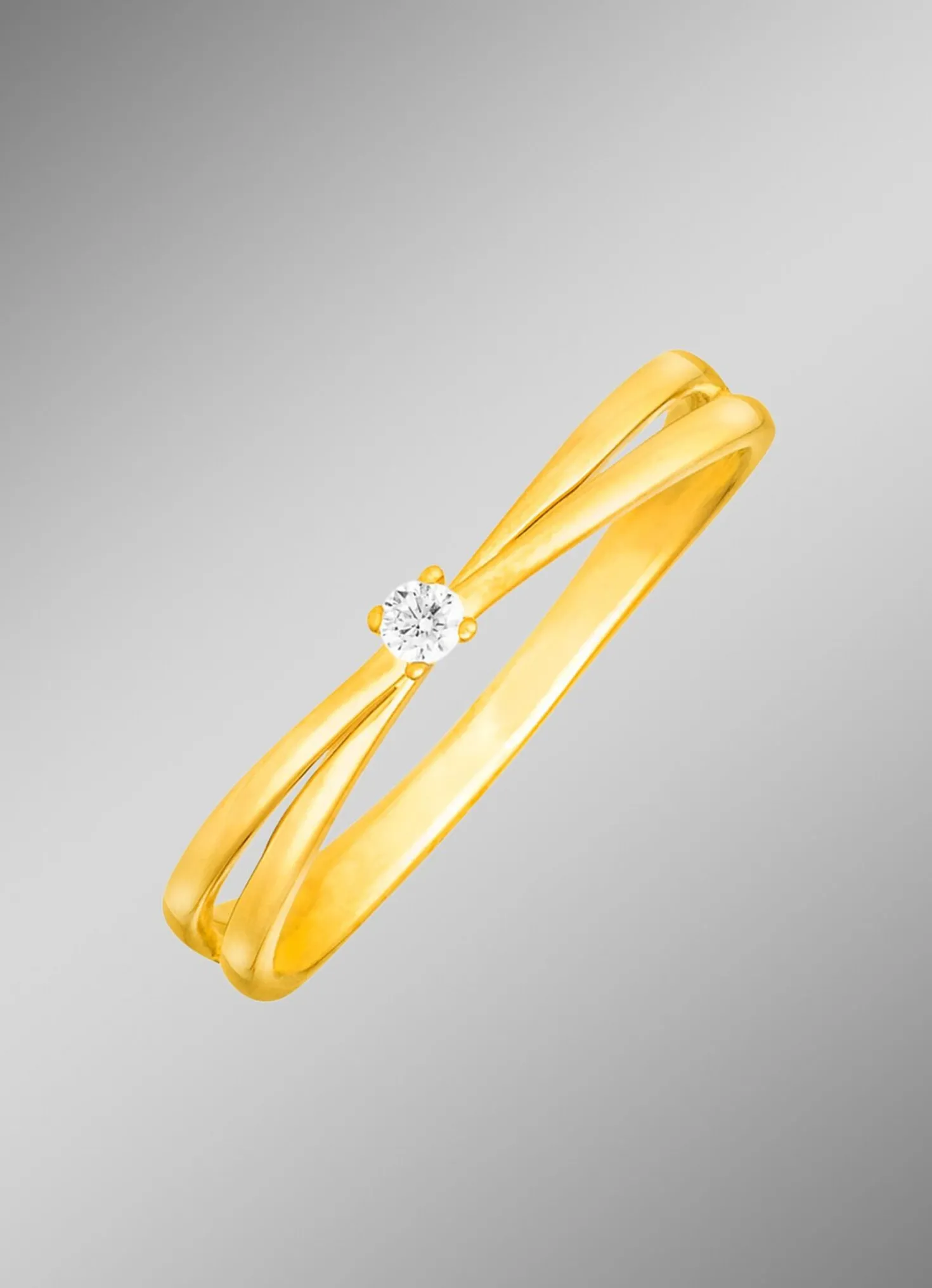 Eleganter Damenring mit Brillant