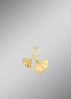 Eleganter Ginkgoblatt-Anhänger