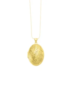Elegantes, vergoldetes Medaillon aus Silber 925/- fein