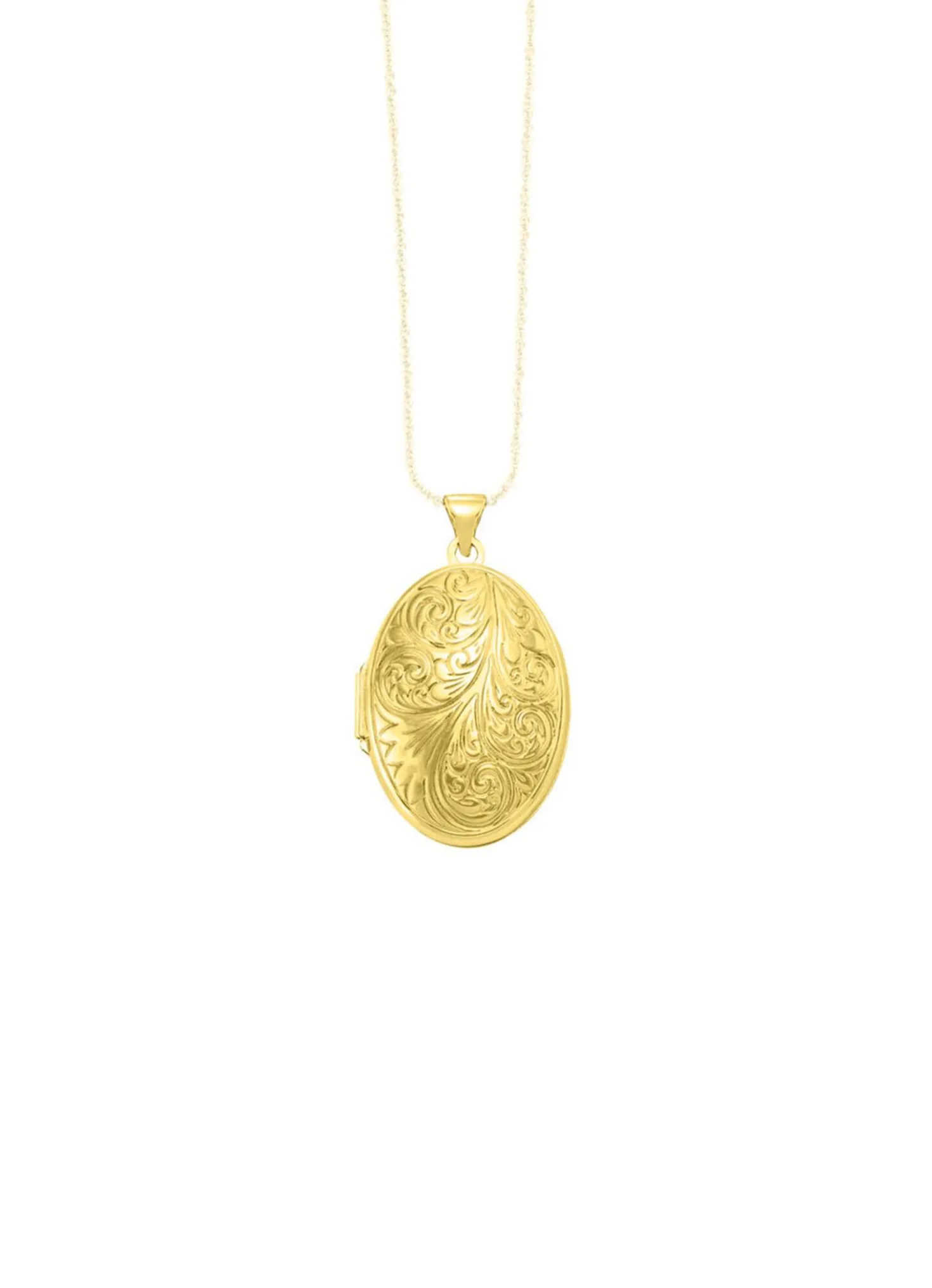 Elegantes, vergoldetes Medaillon aus Silber 925/- fein